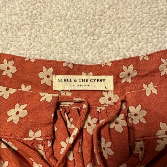 Spell & the Gypsy Tuula Gypsiana Playdress Peasant Boho Mini Dress Ruffle Tiered - Picture 14 of 16